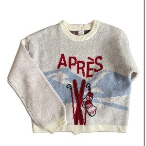 Target Cream and Red Après Sweater
